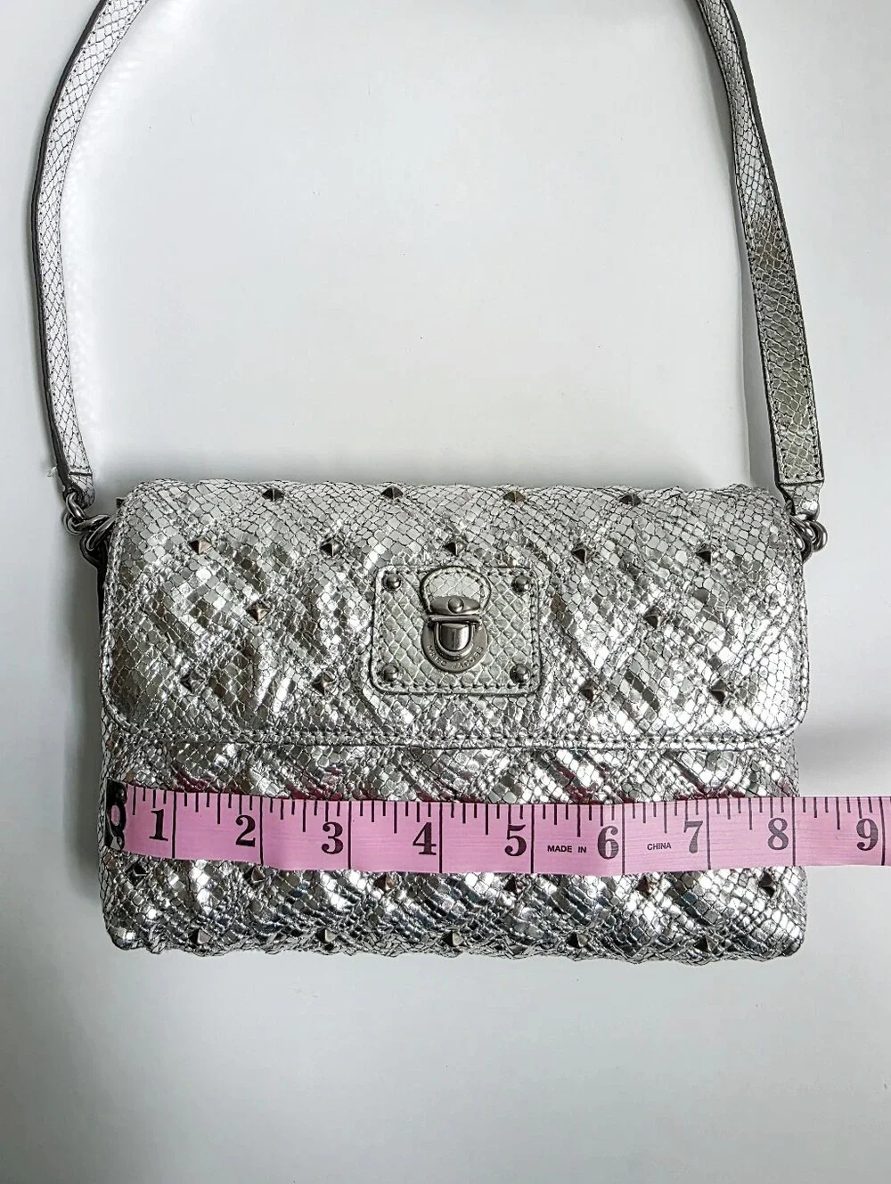 Marc Jacobs Silver Studded Crossbody
